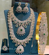 American Diamond Stones Bridal Set - Nakshatra Jewels