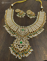 Kundan Stones Bridal Necklace with Guttapusal