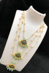 Jaadu Kundan Stones Layer Haram - Nakshatra Jewels