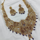 Nakshi work with AD Stones Haram - Nakshatra Jewels