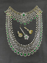 American Diamond Stones Bridal Combo Set - Nakshatra Jewels