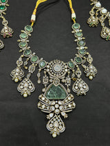 Moissanite and Doublet Stones Bridal Necklace - Nakshatra Jewels