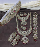 Victorian Polish AD Stones Bridal Set - Nakshatra Jewels