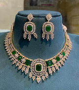American Diamond Stone Bridal Neck set - Nakshatra Jewels