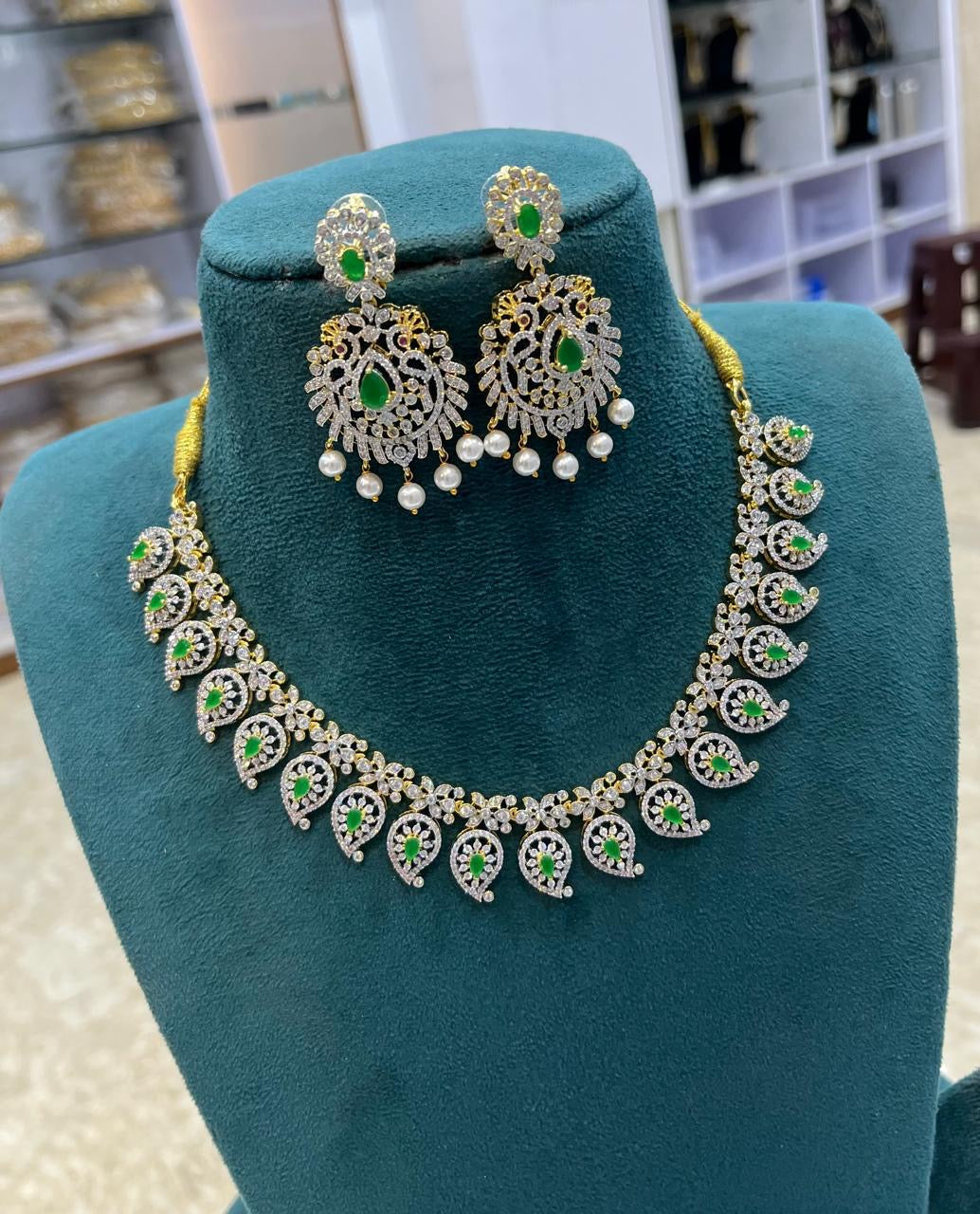 American Diamond Stones Necklace