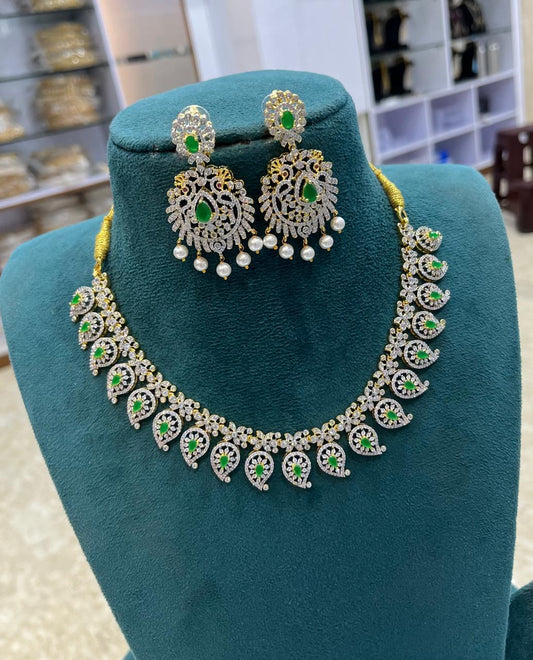 American Diamond Stones Necklace