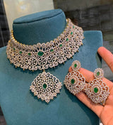 American Diamond Stones Bridal Choker - Nakshatra Jewels
