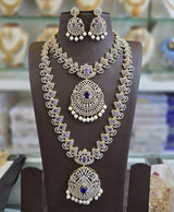 American Diamond Stones Bridal Combo Set