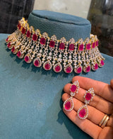 American Diamond Stone Bridal Choker - Nakshatra Jewels