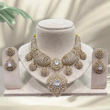 Victorian Polish with AD Stones Bridal Neck Set