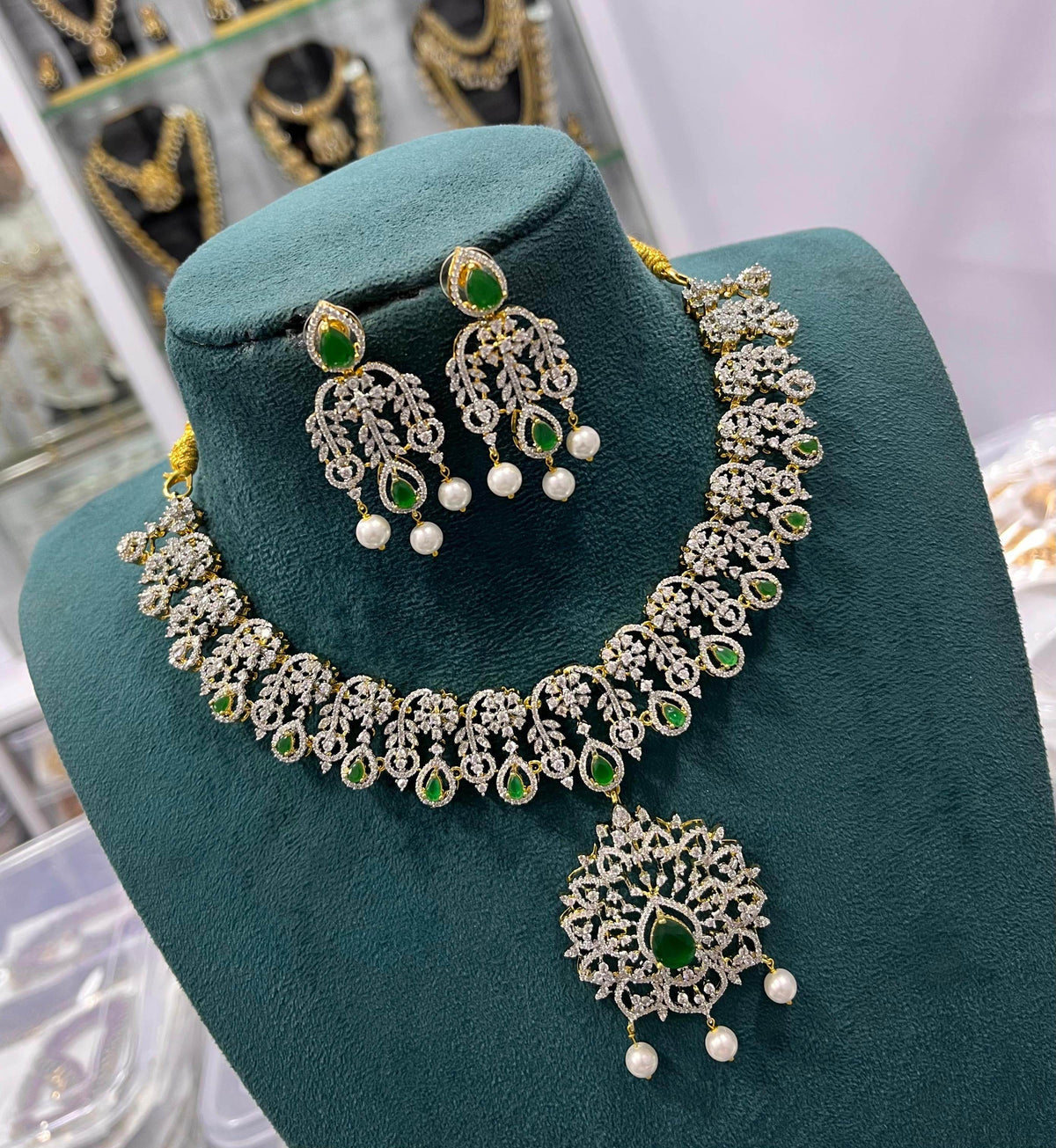 American Diamond Stones Necklace