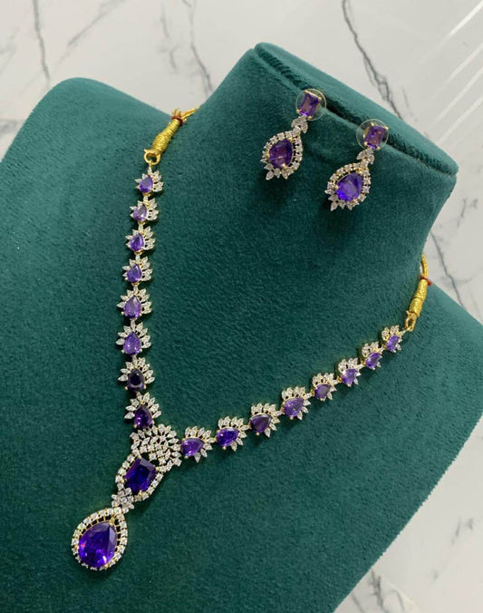 AD Stones Necklace - Nakshatra Jewels