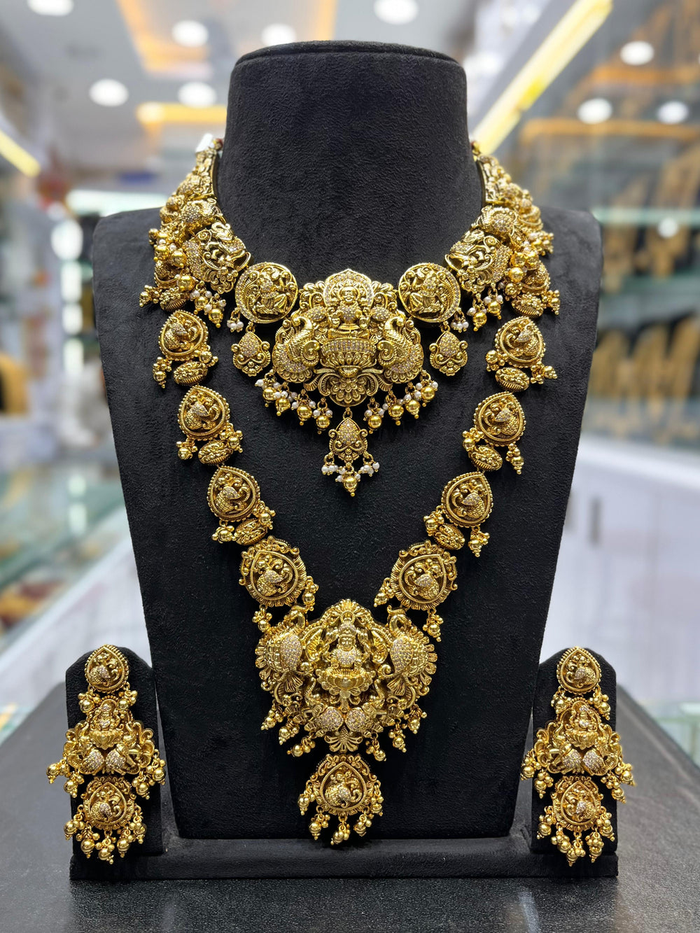 Nakshi Work with AD Stones Bridal Combo