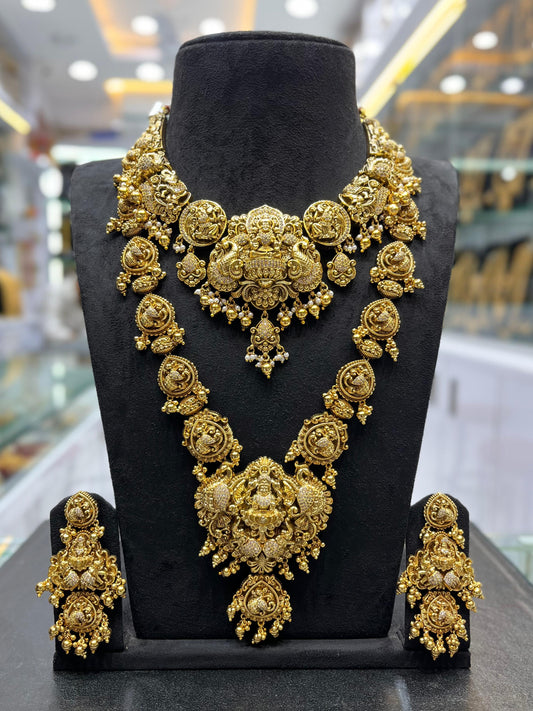 Nakshi Work with AD Stones Bridal Combo