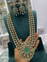 Moissanite Stones Bridal Haram (Designer Haram) - Nakshatra Jewels