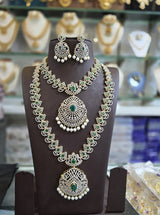 American Diamond Stones Bridal Combo Set
