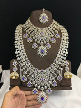 American Diamond Stones Bridal Set - Nakshatra Jewels
