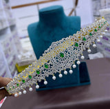 American Diamond Stones Bridal Hip Belt - Nakshatra Jewels