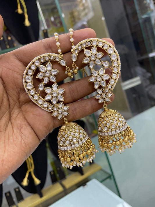 Jaadu Kundan Stones Bridal Earcuffs