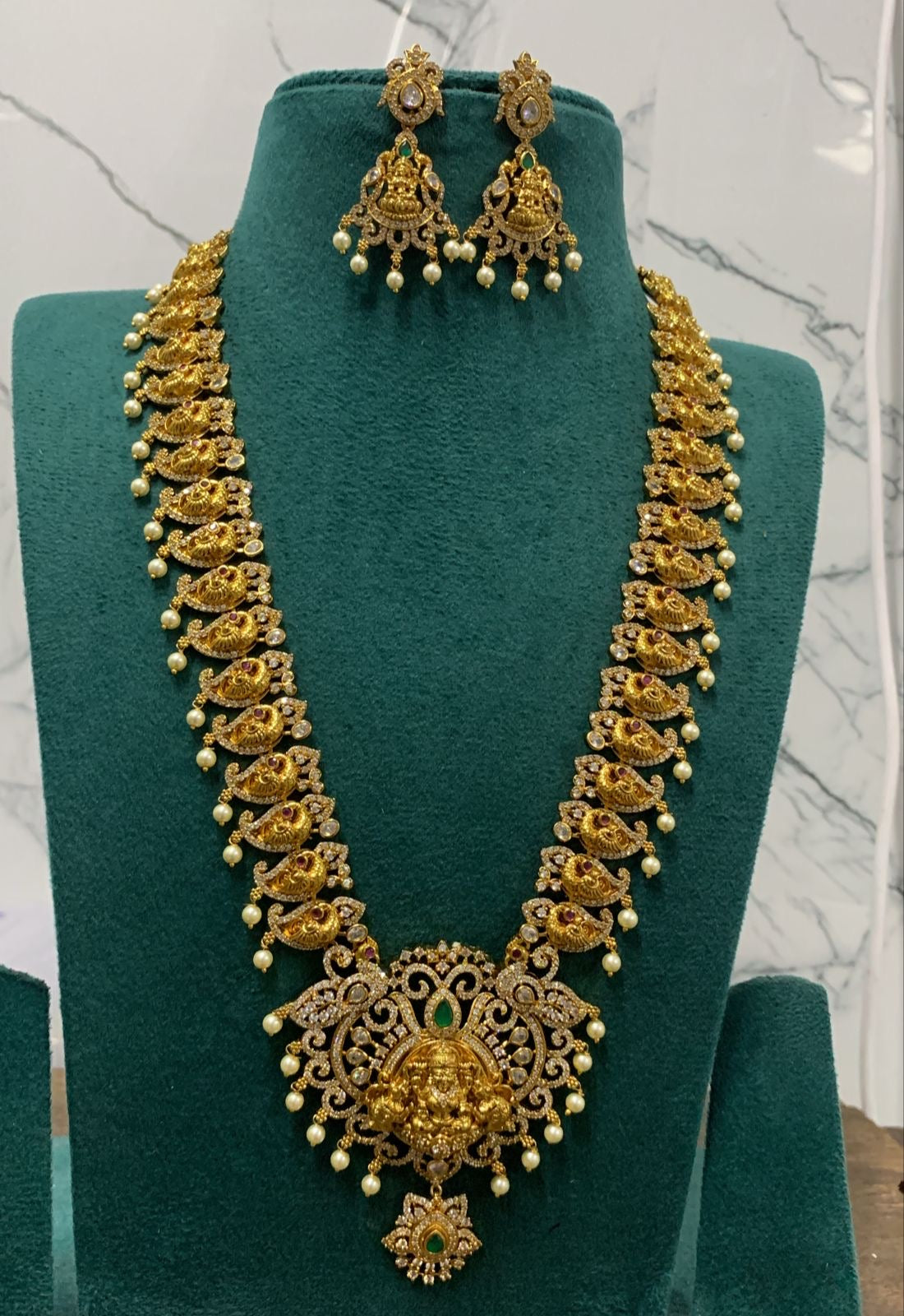 Nakshi Work with AD Stones Bridal Haram