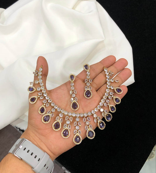 AD Stones Necklace - Nakshatra Jewels