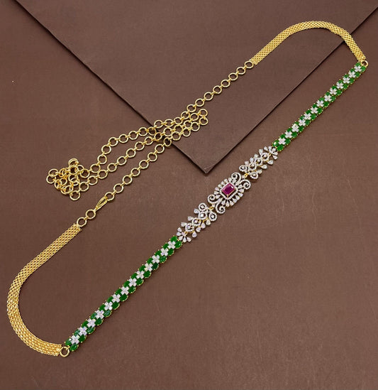 American Diamond Stones Hip Chain