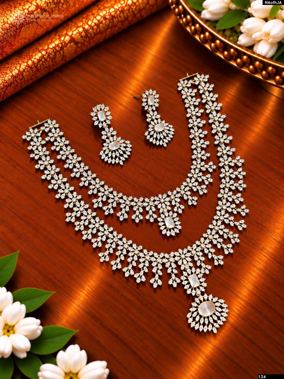 American Diamond Stones Necklace