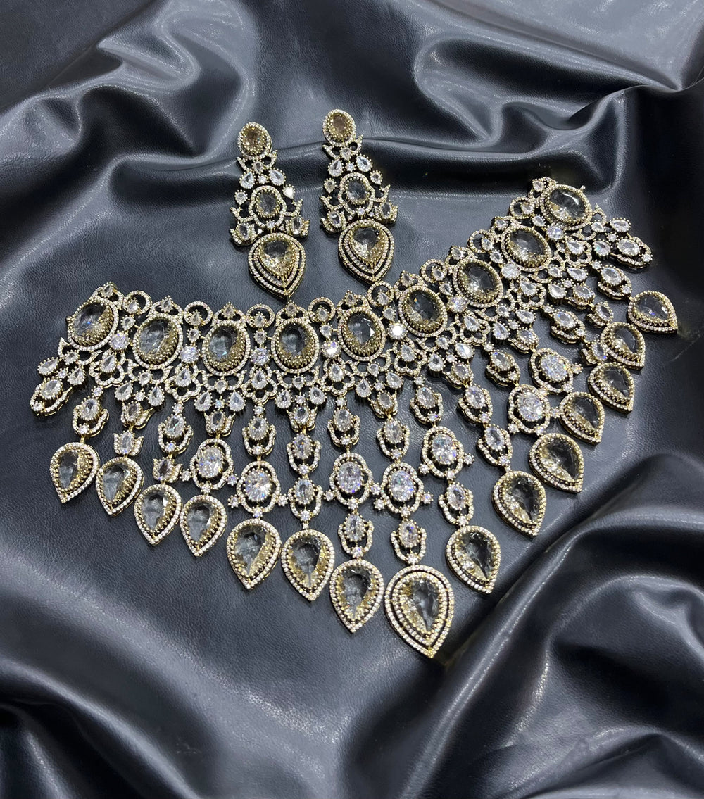 Victorian Polish with AD Stones Bridal Choker