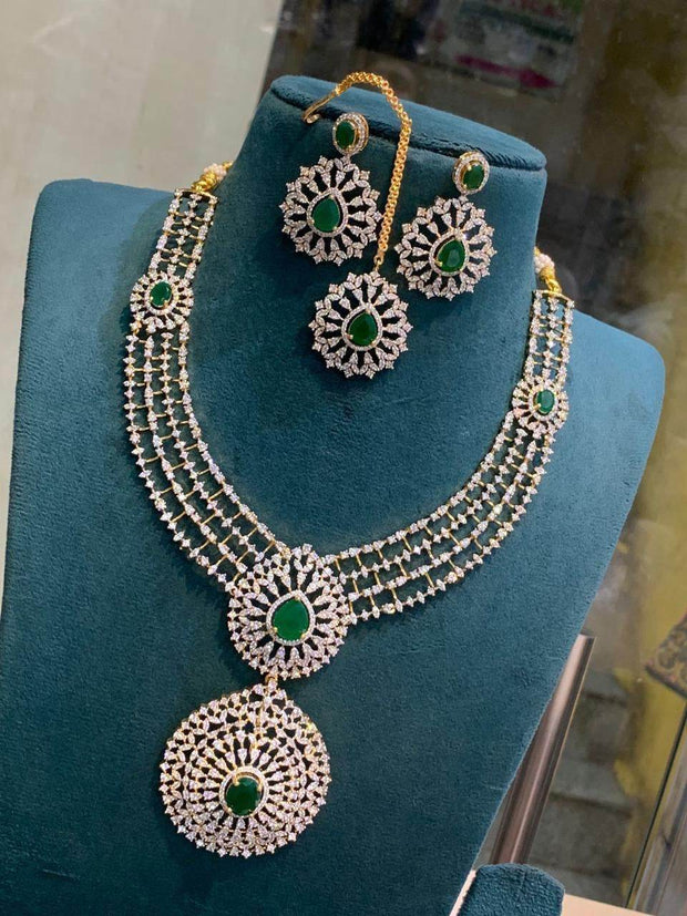American Diamond Stones Necklace