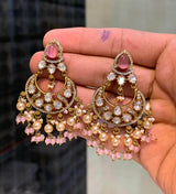 Mossianite Stones Bridal Earrings - Nakshatra Jewels