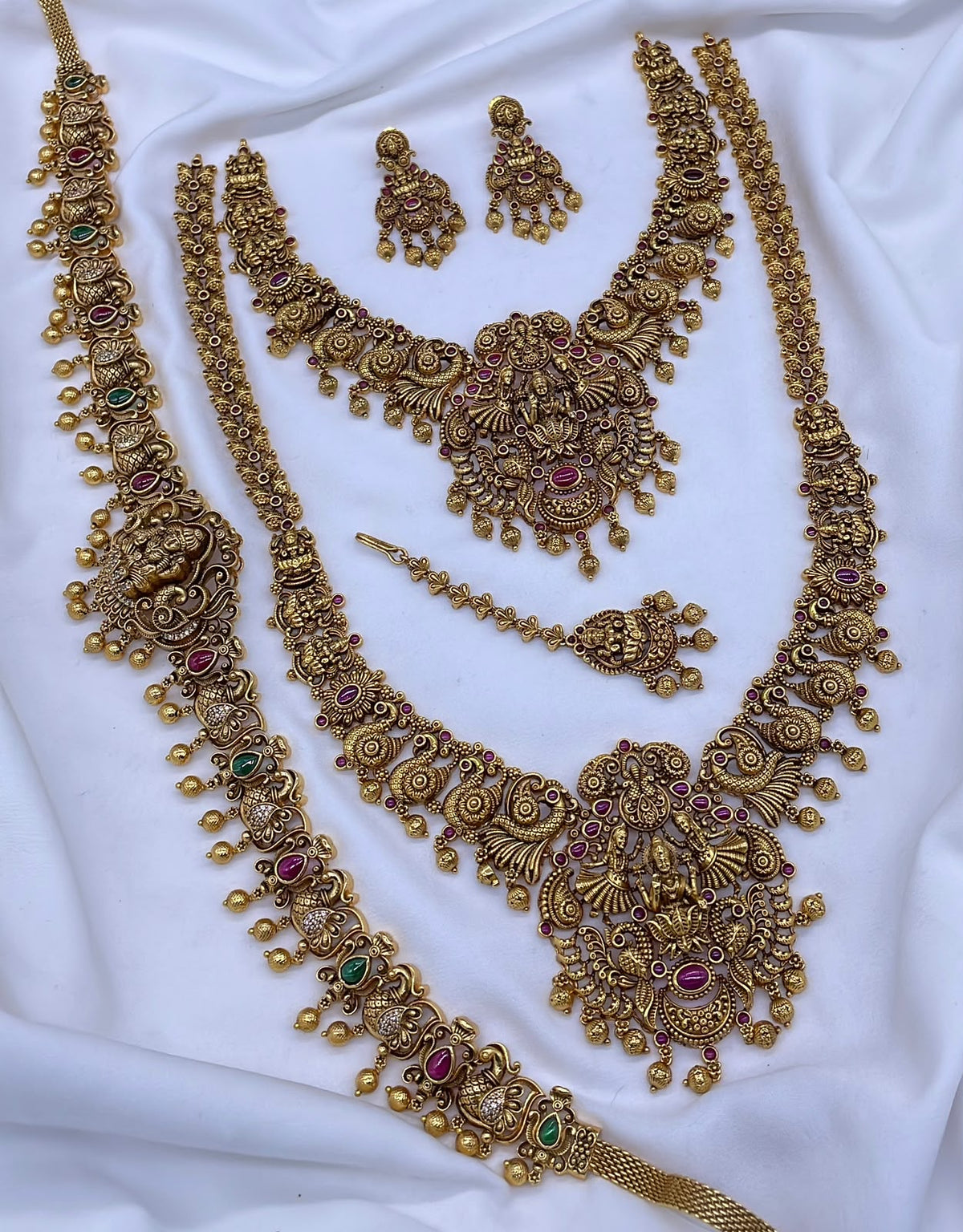 Nakshi Work with AD Stones Bridal Combo Set