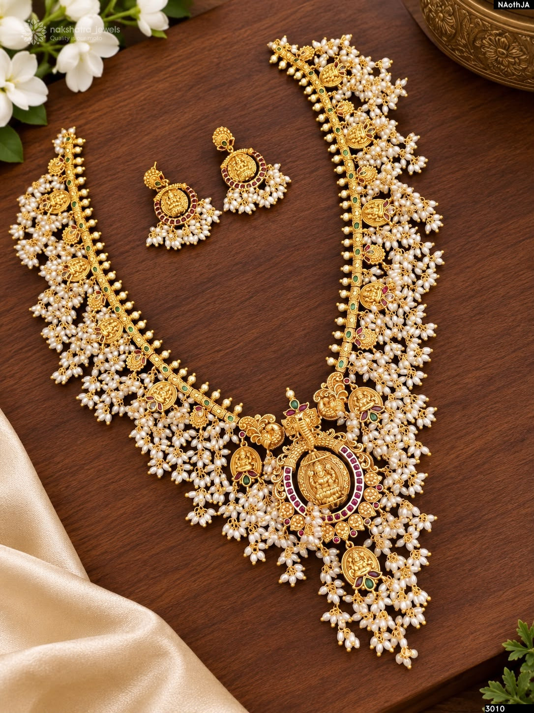 Nakshi Work with Guttapusal Bridal Haram