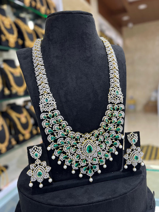 American Diamond Stones Grand Bridal Haram