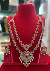 American Diamond Stones Bridal Layer Haram