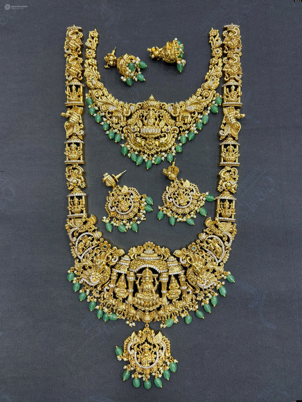 Nakshi Work with AD Stones Bridal Combo Set