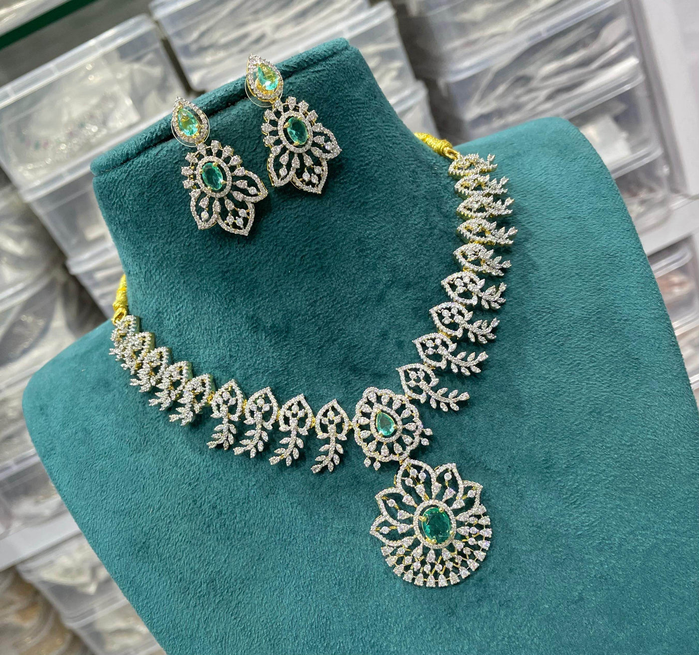 American Diamond Stone Necklace