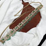 Victorian Polish AD Stones Bridal Hip Chain - Nakshatra Jewels
