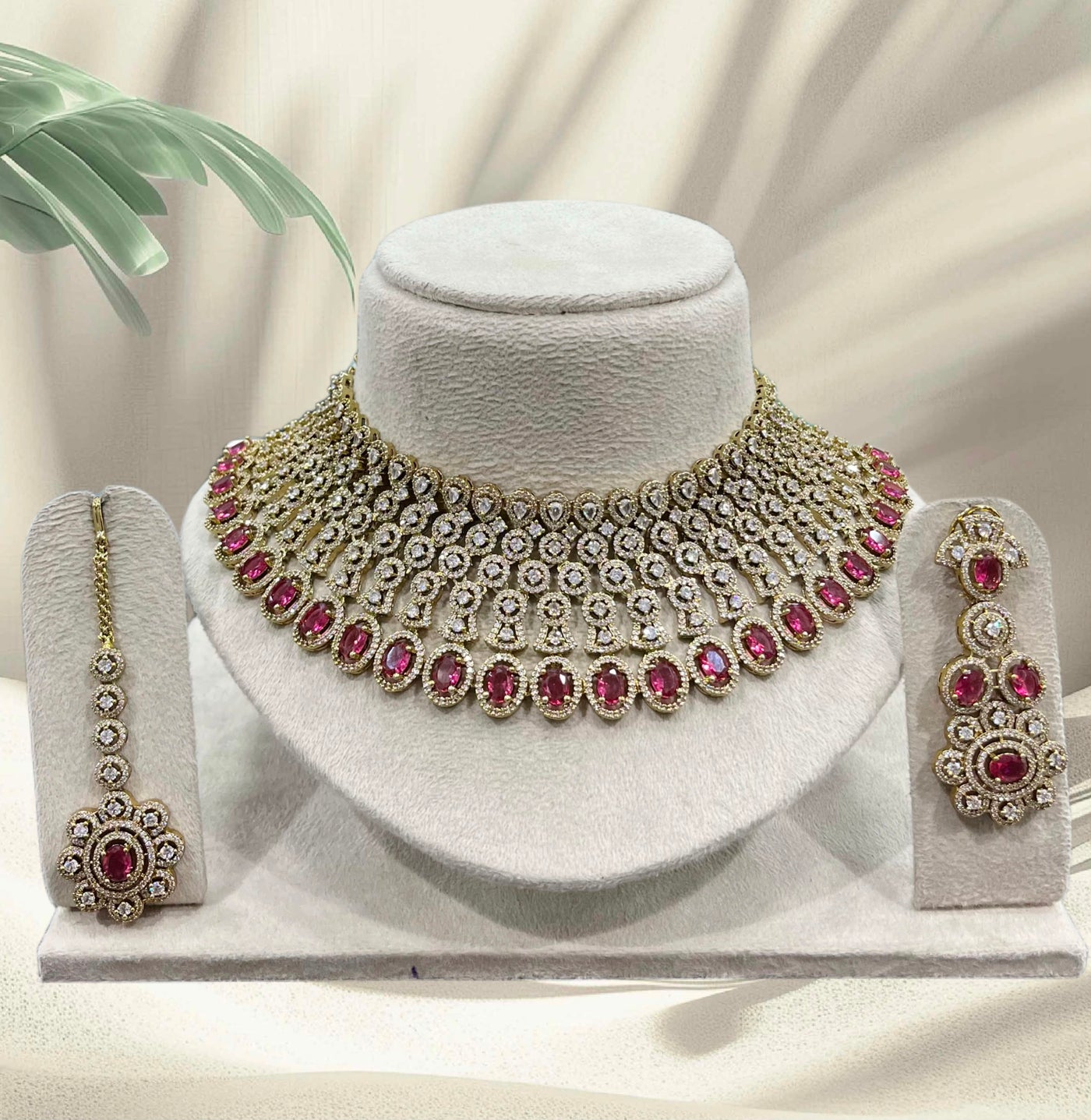 Victorian Polish with AD Stones choker