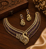 Victorian Polish with AD Stones Necklace