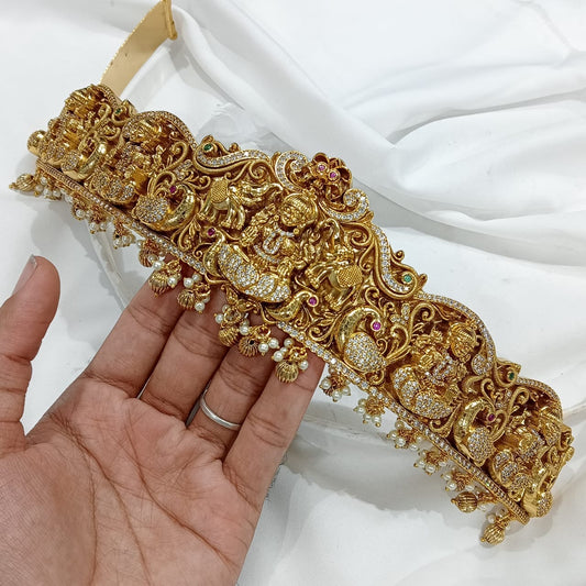 Nakshi Work with AD Stones Bridal Hip Belt