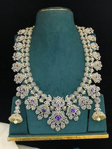 American Diamond Stones Bridal Haram - Nakshatra Jewels