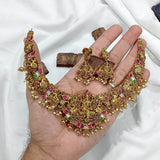 Nakshi Work with Kundan Stones Bridal Necklace - Nakshatra Jewels
