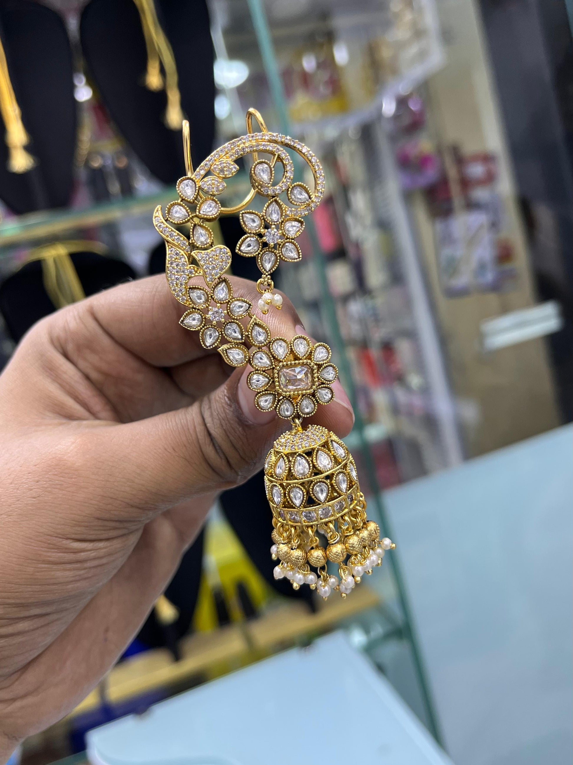 AD Stones Bridal Earcuffs