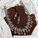 Victorian Polish with AD Stones Haram - Nakshatra Jewels