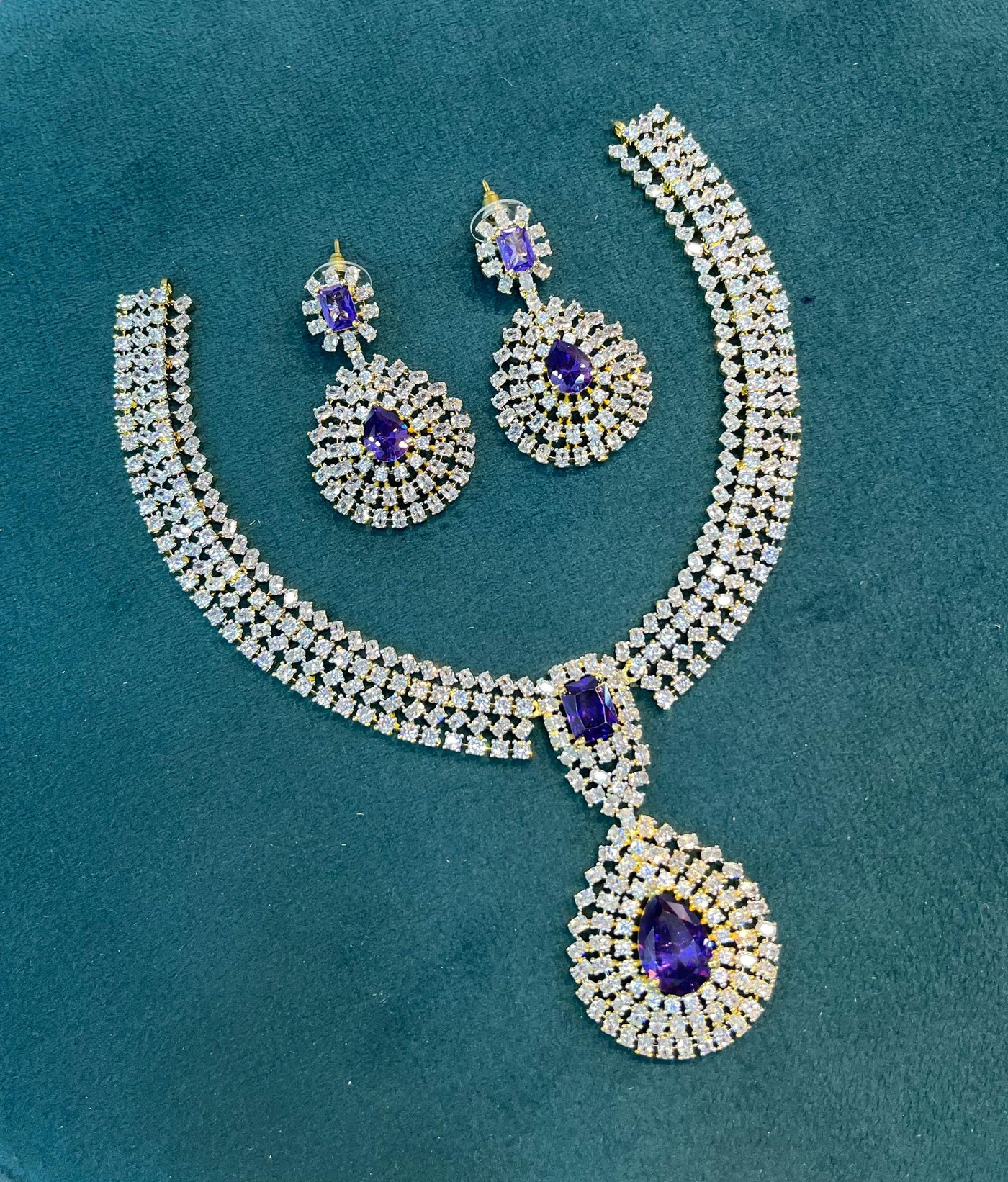 American Diamond Stones Necklace