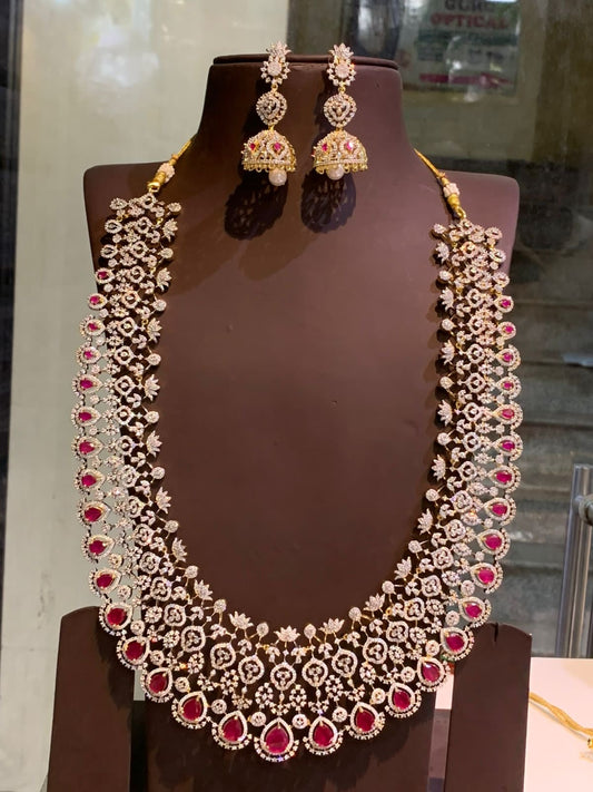 American Diamond Stones Bridal Haram