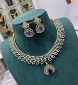 American Diamond Stones Necklace - Nakshatra Jewels