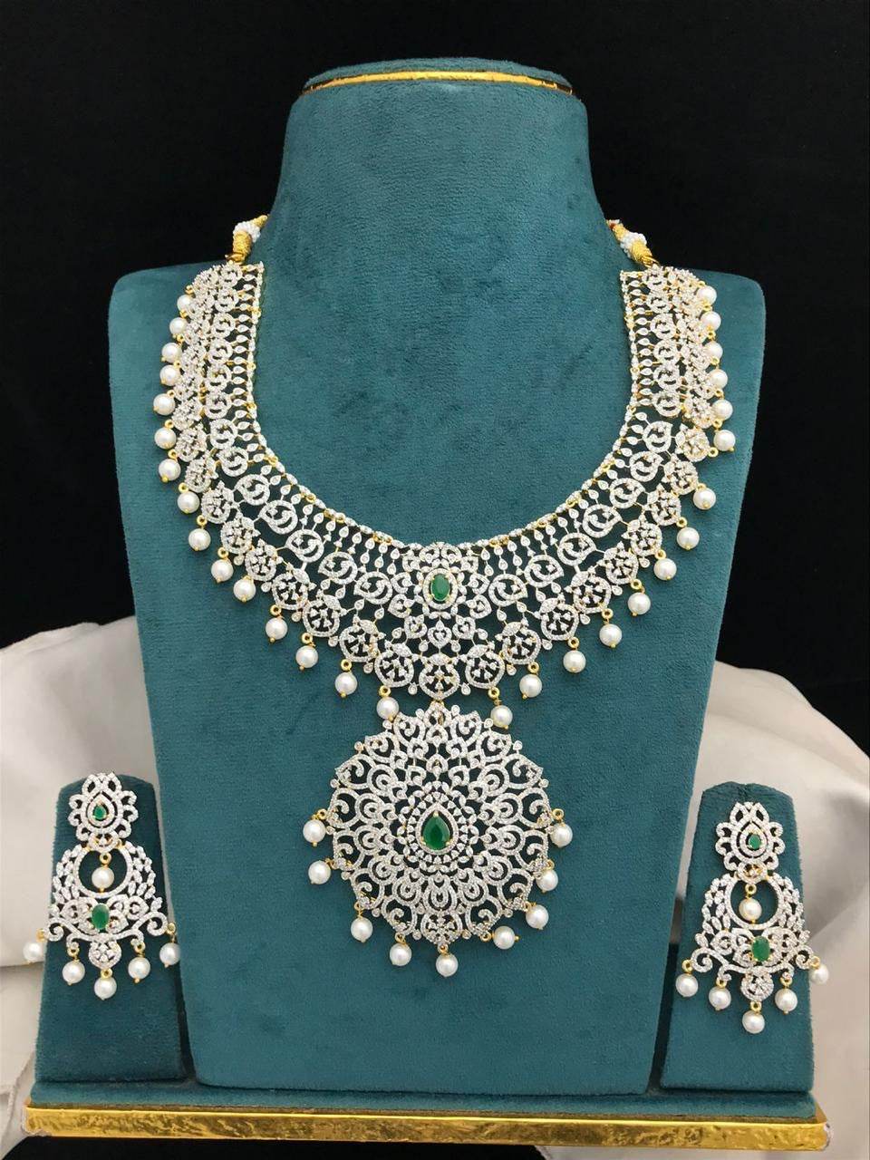 American Diamond Stones Bridal Haram