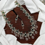 Victorian Polish with AD Stones Haram - Nakshatra Jewels