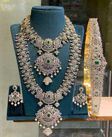 American Diamond Stones Bridal Set - Nakshatra Jewels